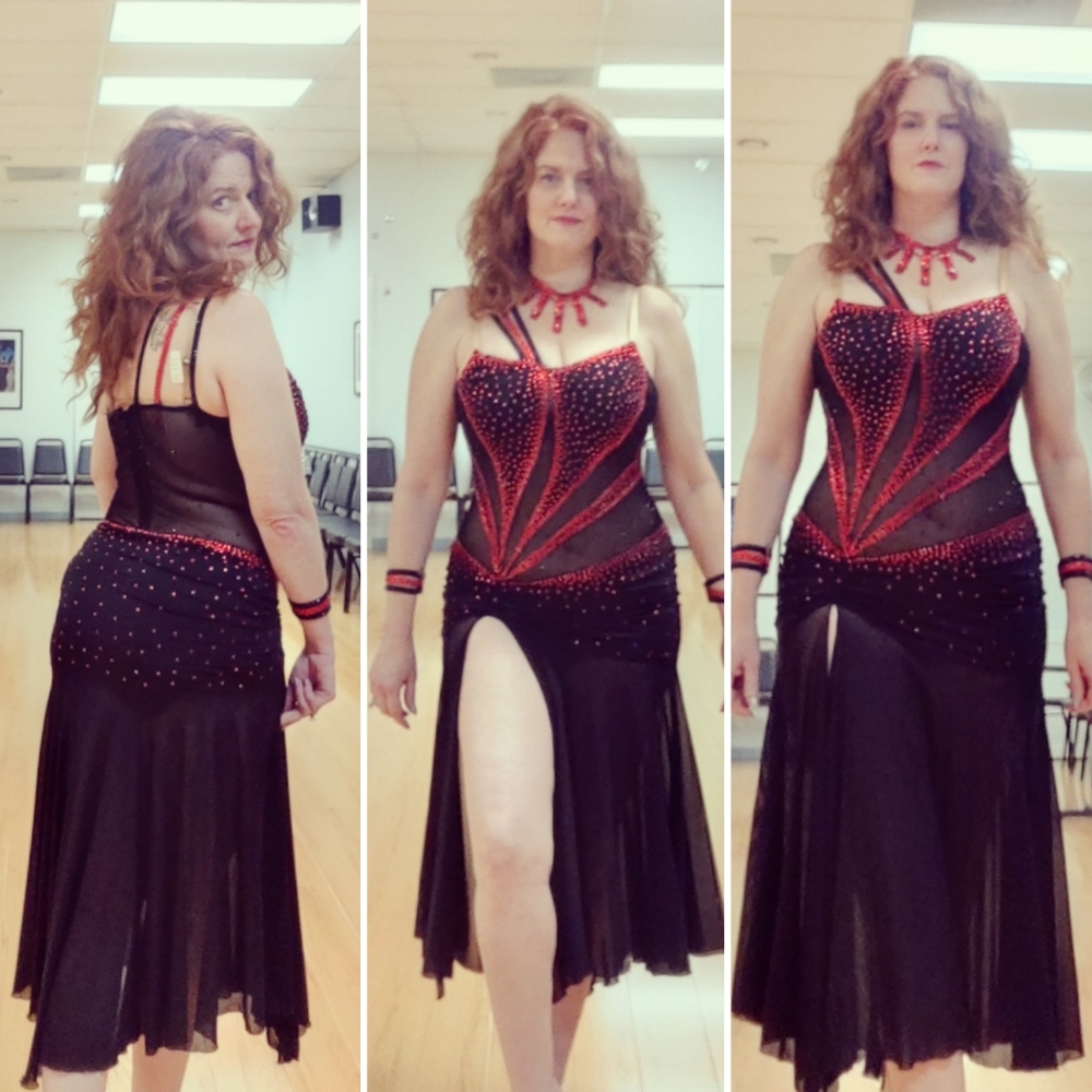 Latin dance dress